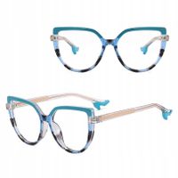 SOLIDNE Damskie Okulary Zerówki do KOMPUTERA Blue Light OPRAWKI NA OBCASIE