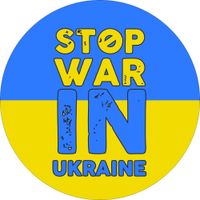 Naklejki SOLIDARNI Z UKRAINĄ STOP WOJNIE 100 szt.