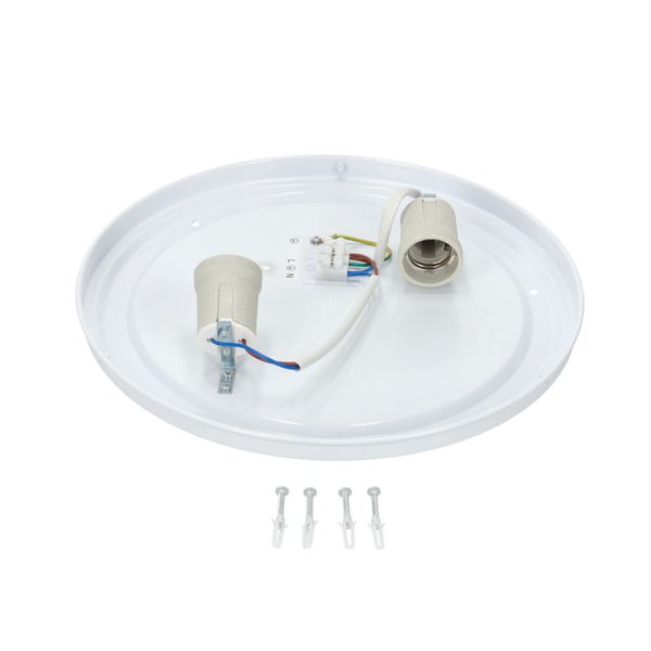 Oprawa oświetleniowa plafon LUXO chrom E27 okrągła zdjęcie 2