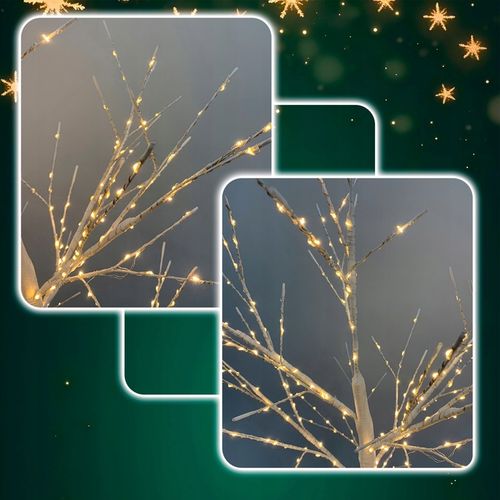 DRZEWKO 500 LED OZDOBNE BRZOZA ŚWIĄTECZNE ŚWIECĄCE BIAŁY CIEPŁY 150 cm na Arena.pl