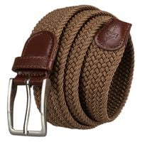 pasek parciany w beżowym kolorze z materiału syntetycznego i skóry