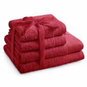 TOWEL/AH/AMARI/D.RED/SET2*70x140+2*50x100