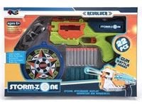 KX6140_1 Wyrzutnia pistolet Storm Zone strzałki tarcza zielona