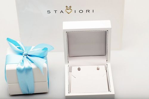 Złote kolczyki KZD5015M - Diament na Arena.pl