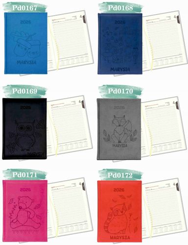 GRAWEROWANY KALENDARZ DZIENNY terminarz A5 2026 prezent dla weterynarza na Arena.pl