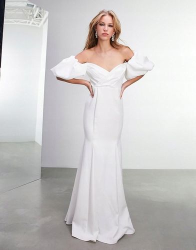 Asos Edition SUKNIA ŚLUBNA MAISIE DEKOLT XXJ kqq L na Arena.pl