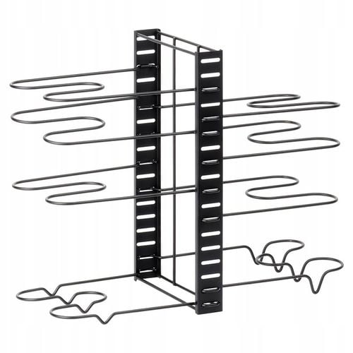 Stojak KUCHENNY organizer półka regał na garnki patelnie pokrywki na Arena.pl