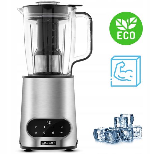 Blender kielichowy Automatyczny Tritan Yoer INOX 2,4L 2200W +Sito do soku na Arena.pl