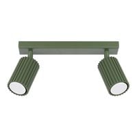 Plafon KARBON 2 zielony oliwkowy