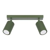 Plafon KARBON 2 zielony oliwkowy