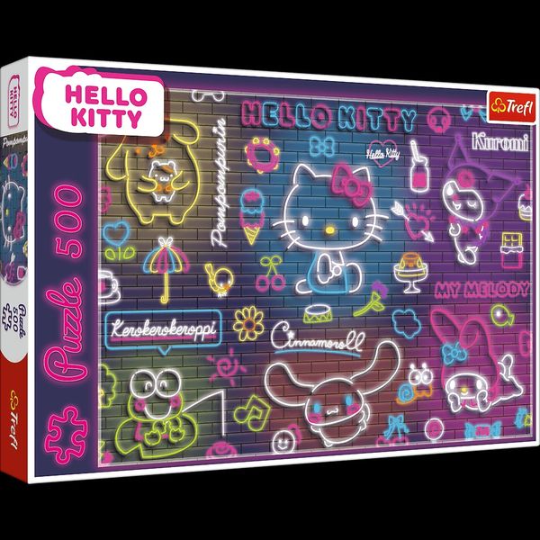 Puzzle 500 Neon Hello Kitty 37523 zdjęcie 5