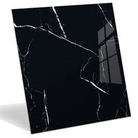 GRES CZARNY MARMUR BIAŁA ŻYŁA PŁYTKI PODŁOGOWE ŁAZIENKOWE 60X60 cm POŁYSK