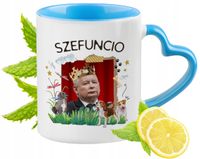 Kaczyński Kubek Błękitny Z Uszkiem W Kształcie Serca Na Prezent