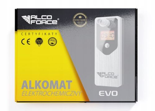 Alkomat elektrochemiczny AlcoForce EVO srebrny na Arena.pl