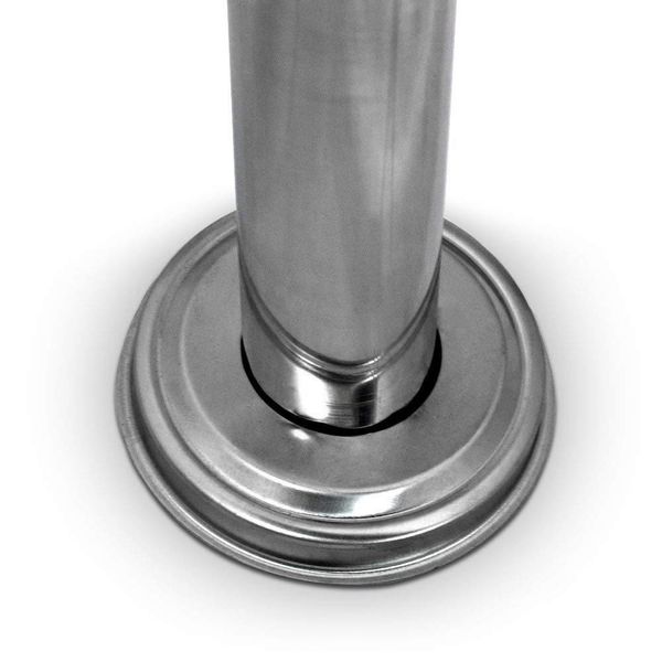 18394 Pojedyńcza skrzynka pocztowa srebrna designerska stalowa na zdjęcie 2