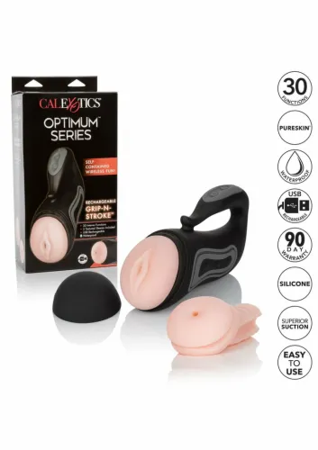 calexotics optimum power rechargeable grip-n-stroke - maszyna intymna na Arena.pl