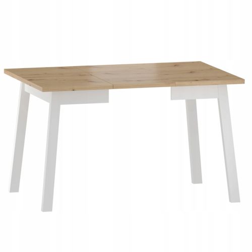 stół st14-fx dąb artisan /biały/ 90x90(125) na Arena.pl