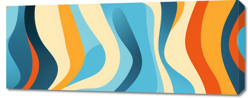 Obraz 100x40cm Tańczące Fale zdjęcie 1