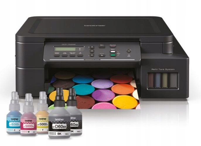 MFP atramentowe Brother DCP-T520W / DCPT520W WIFI KABEL USB ZESTAW TUSZY zdjęcie 2