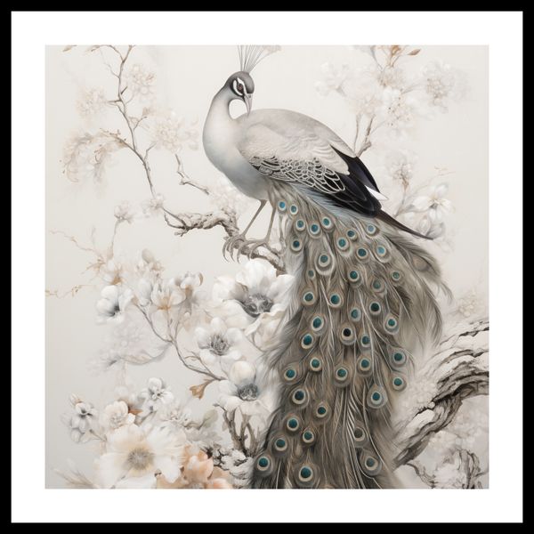 Plakat 40x40cm Pawia Gracja zdjęcie 3