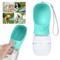 BUTELKA TURYSTYCZNA DLA PSA NA SPACER POIDŁO PRZENOŚNA MISKA NA WODĘ 380ML