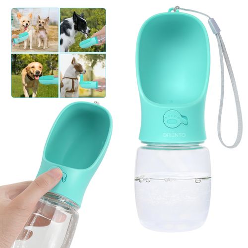 BUTELKA TURYSTYCZNA DLA PSA NA SPACER POIDŁO PRZENOŚNA MISKA NA WODĘ 380ML na Arena.pl