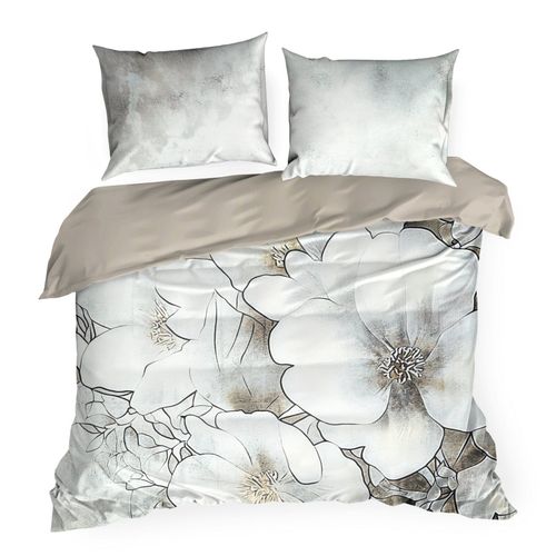 Pościel Daisy 160x200 + 2x 70x80 makosatyna stalowa Eva Minge na Arena.pl