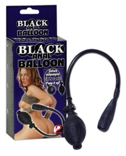 Black Anal Balloon Korek analny pompowany zdjęcie 1