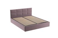 Różowe łóżko tapicerowane GOBI / R62 160x200 cm