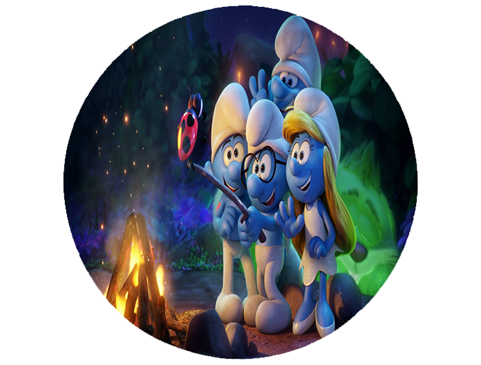 Opłatek na tort Smerfy zdjęcie 1