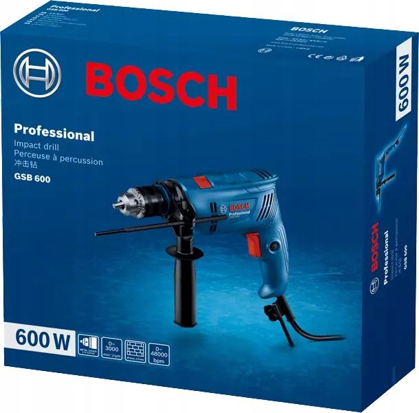 WIERTARKA UDAROWA GSB 600 6011A0320 BOSCH zdjęcie 4