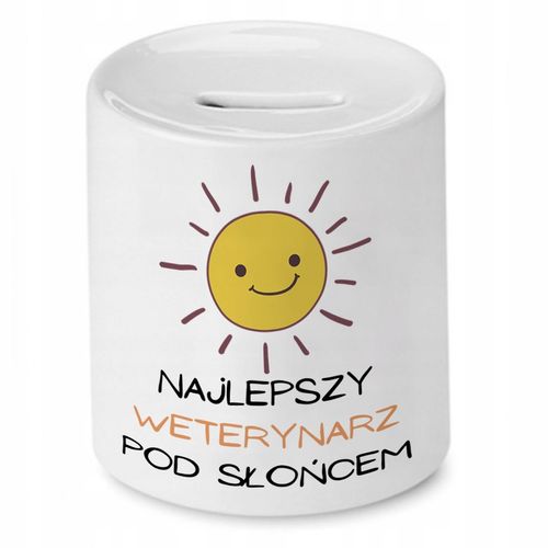 Skarbonka Dla Weterynarza Najlepszy Pod Słońcem Z Nadrukiem Ze Zdjęciem na Arena.pl