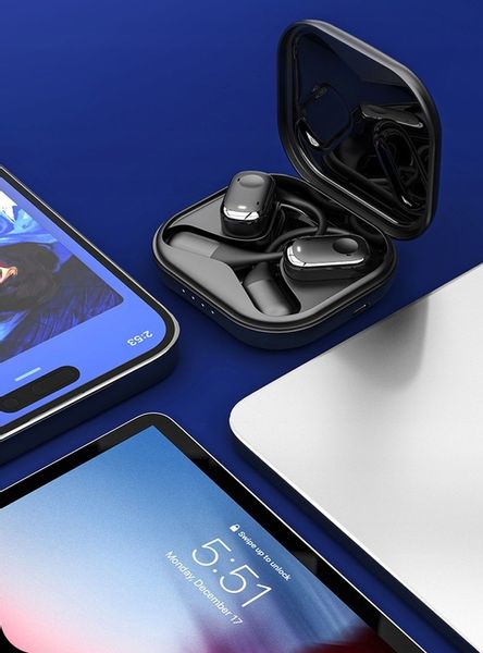 SŁUCHAWKI bezprzewodowe ZAUSZNE TWS Y30 z ENC IDEALNE do biegania i Rozmów zdjęcie 12