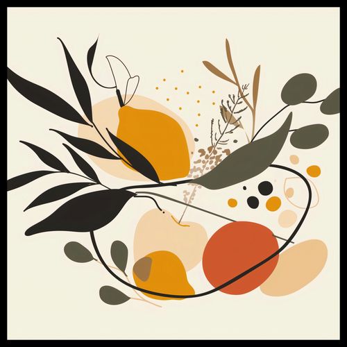 Plakat 70x70cm Botaniczny Wir na Arena.pl