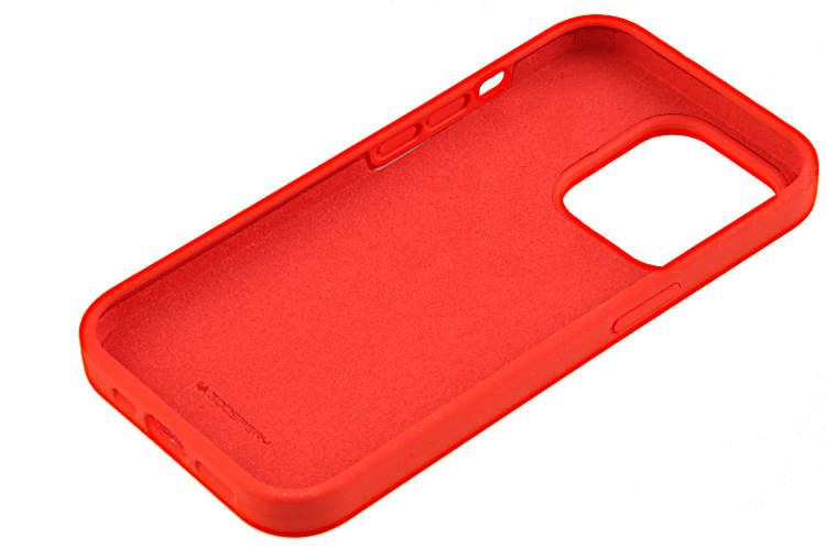 Etui Mercury Goospery Silicone do Apple iPhone 14 Pro czerwony zdjęcie 3