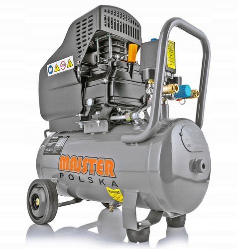KOMPRESOR OLEJOWY SPRĘŻARKA POWIETRZA TŁOKOWA 8 BAR 24L MOCNY WYDAJNY na Arena.pl