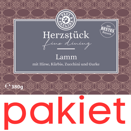 6x jagnięcina z cukinią, dynią i kaszą jaglaną 200g karma dla psa | z mięsa na Arena.pl