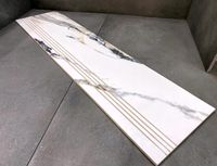 Płytki na schody CALACATTA, stopnica MARMUR 120x30