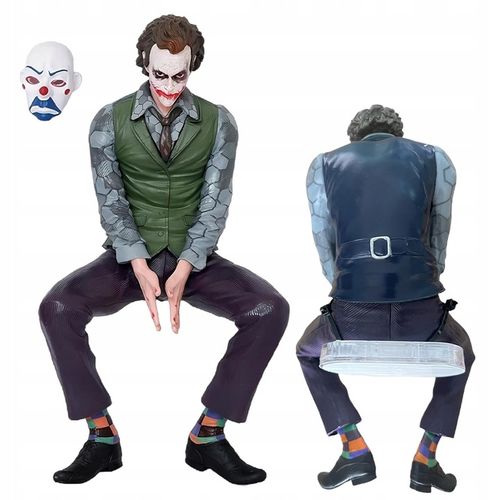 FIGURKA JOKER 27CM Z MASKĄ I PODSTAWKĄ DEKORACJA DO SAMOCHODU I PÓŁKI na Arena.pl