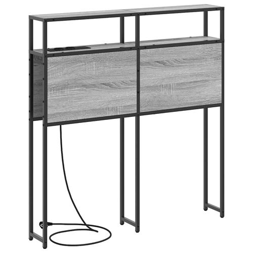 Zagłówek do przechowywania z półką Szary dąb sonoma 90 cm na Arena.pl