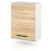 szafka kuchenna wisząca modułowa drewniana uchwyty 50cm spremium dąb sonoma
