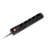 URZ3504 Listwa zasilajca ARC-5 3,0m czarna Arma