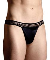 Ażurowe stringi męskie XL