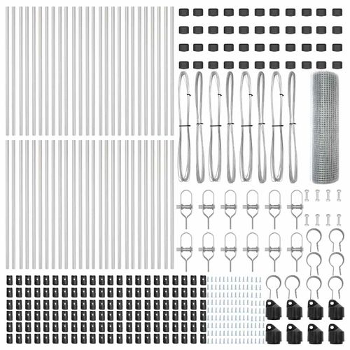 Ogrodzenie z słupkami Srebrny 0.4 x 100 m Stal na Arena.pl