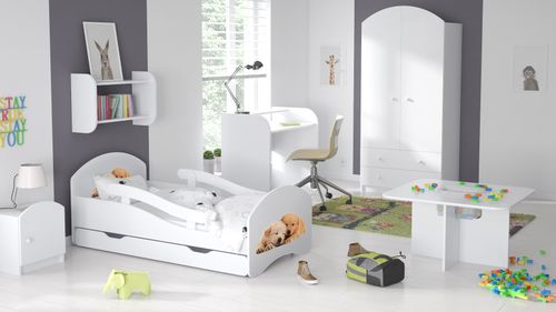 Łóżko dziecięce LEO 160x70 białe na Arena.pl