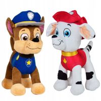 PSI PATROL ZESTAW MASKOTEK CHASE POLICJANT I MARSHALL STRAŻAK 27 CM PLUSZAK