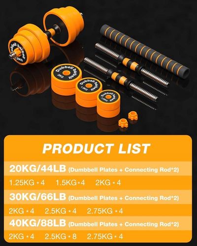 HANTLE REGULOWANE 2 X 10 KG ZESTAW STAL ANTYPOŚLIZGOWE SOLIDNE GUMA 20 KG na Arena.pl