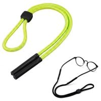 Regulowany gruby Sznurek do okularów 33cm - Neonowa zieleń