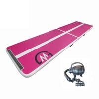 Airtrack ścieżka akrobatyczna MASTER 400 x 100 x 10 cm - Różowo-Biały