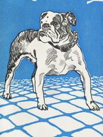 Plakat 60x80cm Bulldog, Moriz Jung Vintage do Salonu